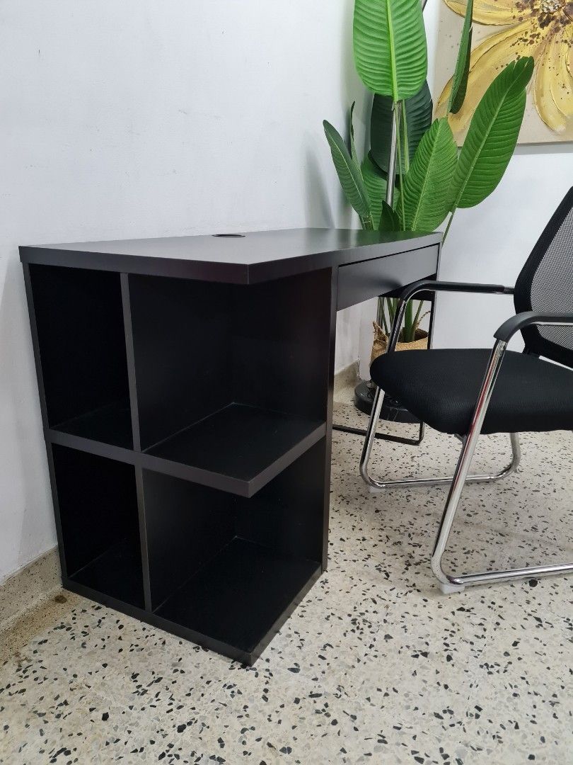 IKEA Study table with 1 comfy office chair, Furniture & Home Living