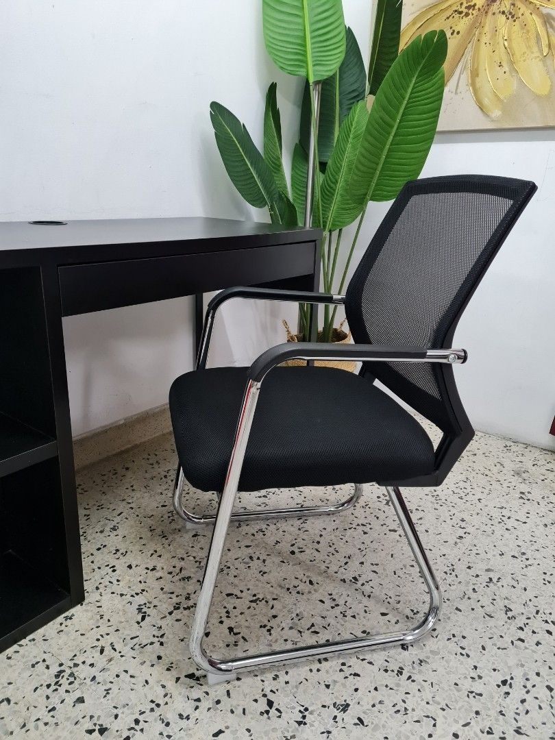 IKEA Study table with 1 comfy office chair, Furniture & Home Living