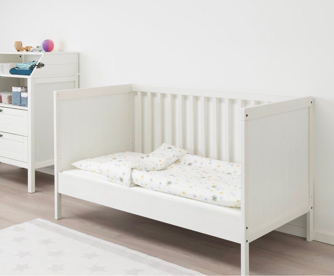 Ikea Sundvik baby cot white, Babies & Kids, Baby Nursery & Kids Furniture, Cots & Cribs on