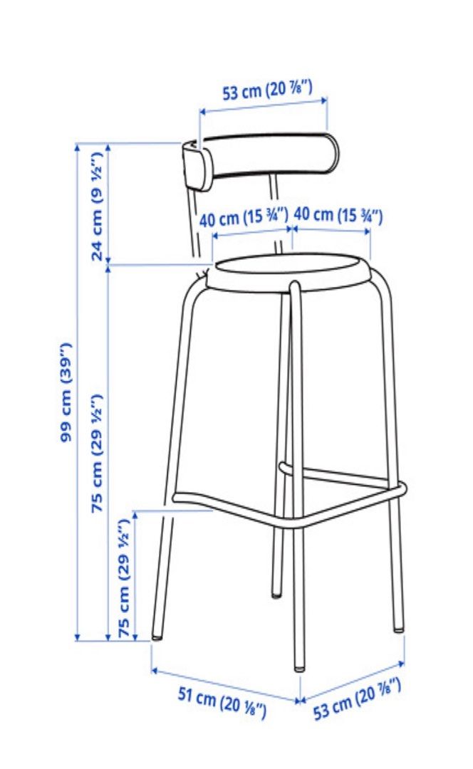 Ikea Yngvar bar stool, 傢俬＆家居, 傢俬, 椅子 Carousell