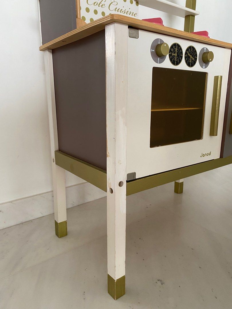 Janod Wooden Play Kitchen, Hobbies & Toys, Toys & Games on Carousell