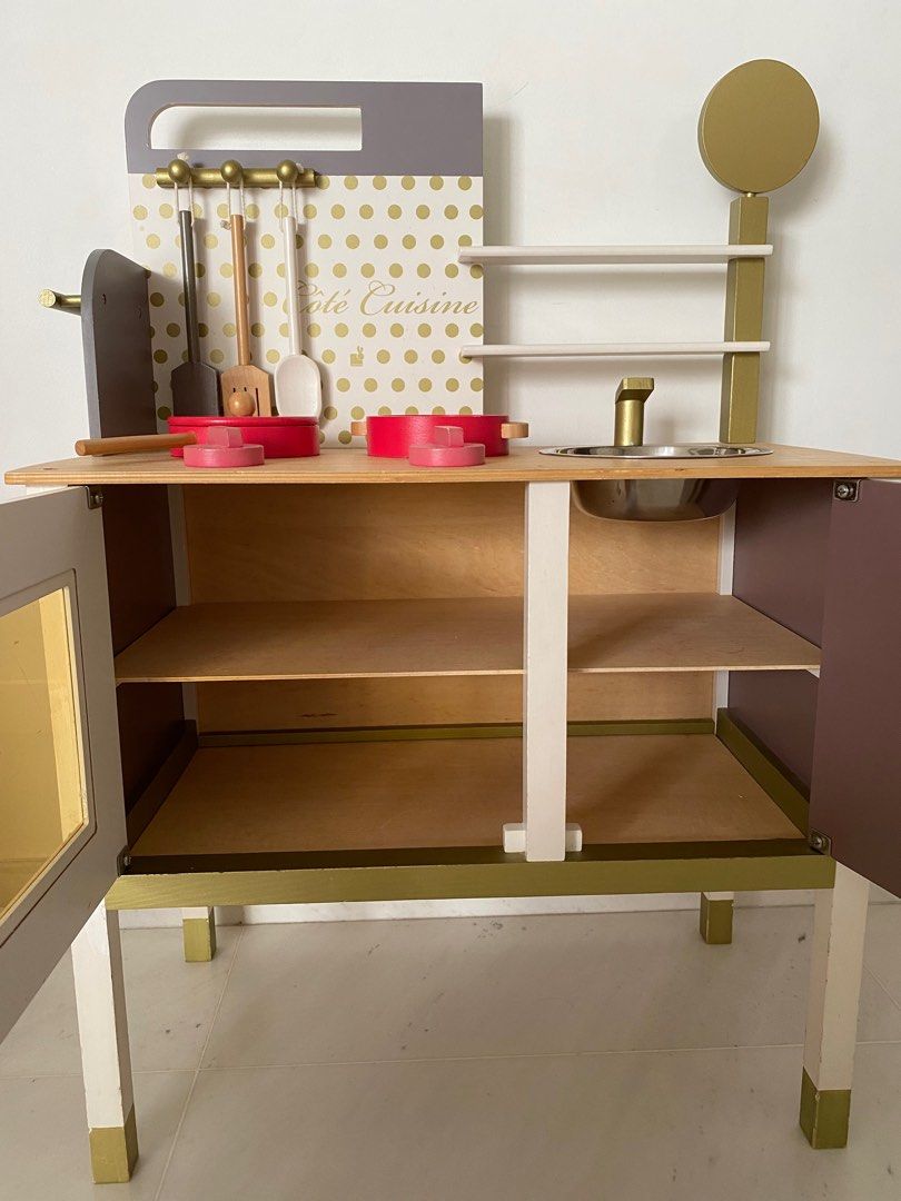 Janod Wooden Play Kitchen, Hobbies & Toys, Toys & Games on Carousell