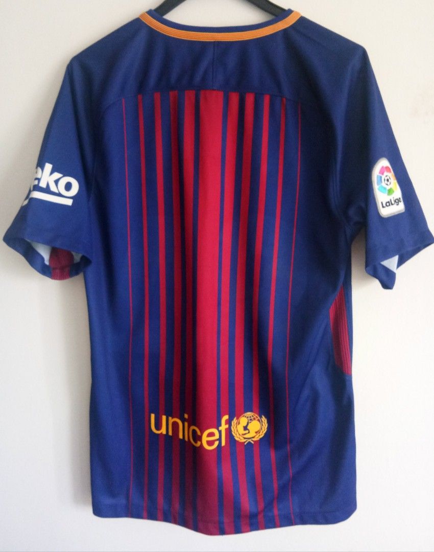 Nike barcelona 2017/18 home vapor match shirt hot sale