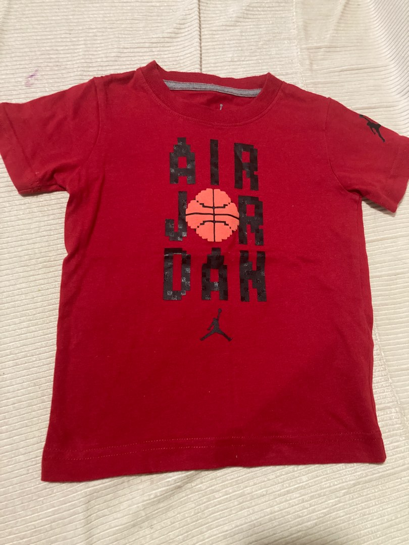 varsity red jordan shirt