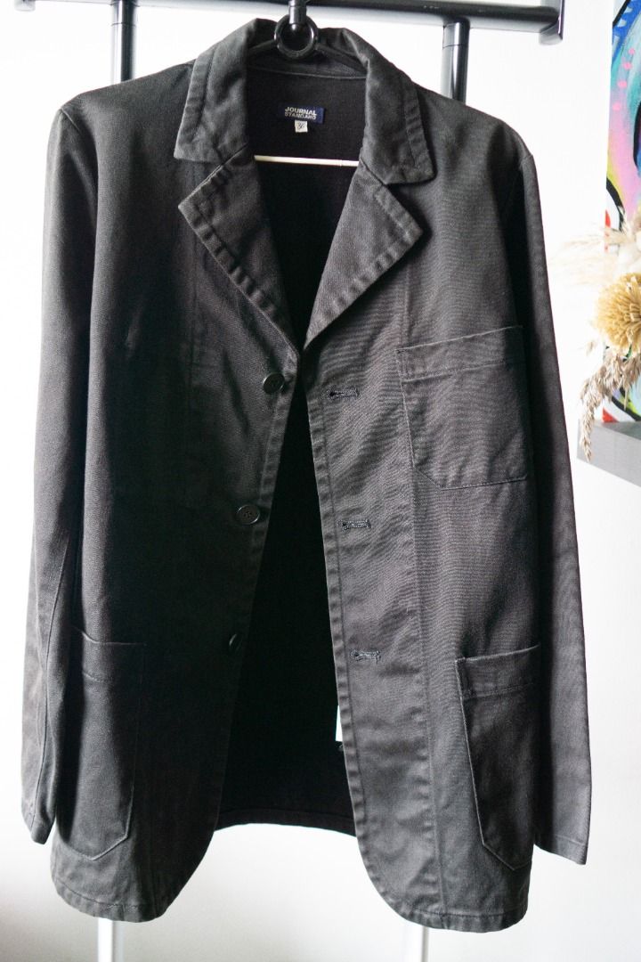 Journal Standard Moleskin Chore Jacket Black Sz XXS 36 Men s