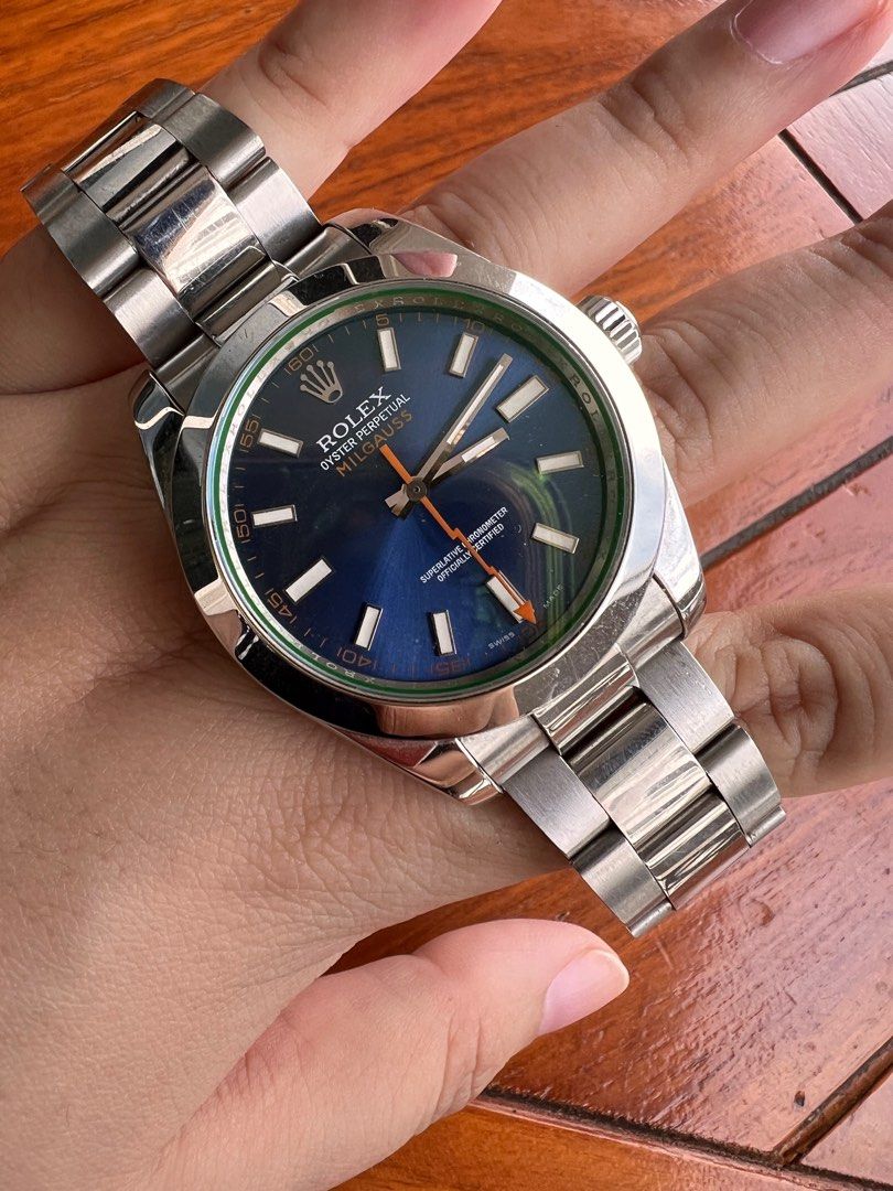 JUAL MURAH ROLEX MILGAUSS BLUE FACE Barang Mewah Jam Tangan di