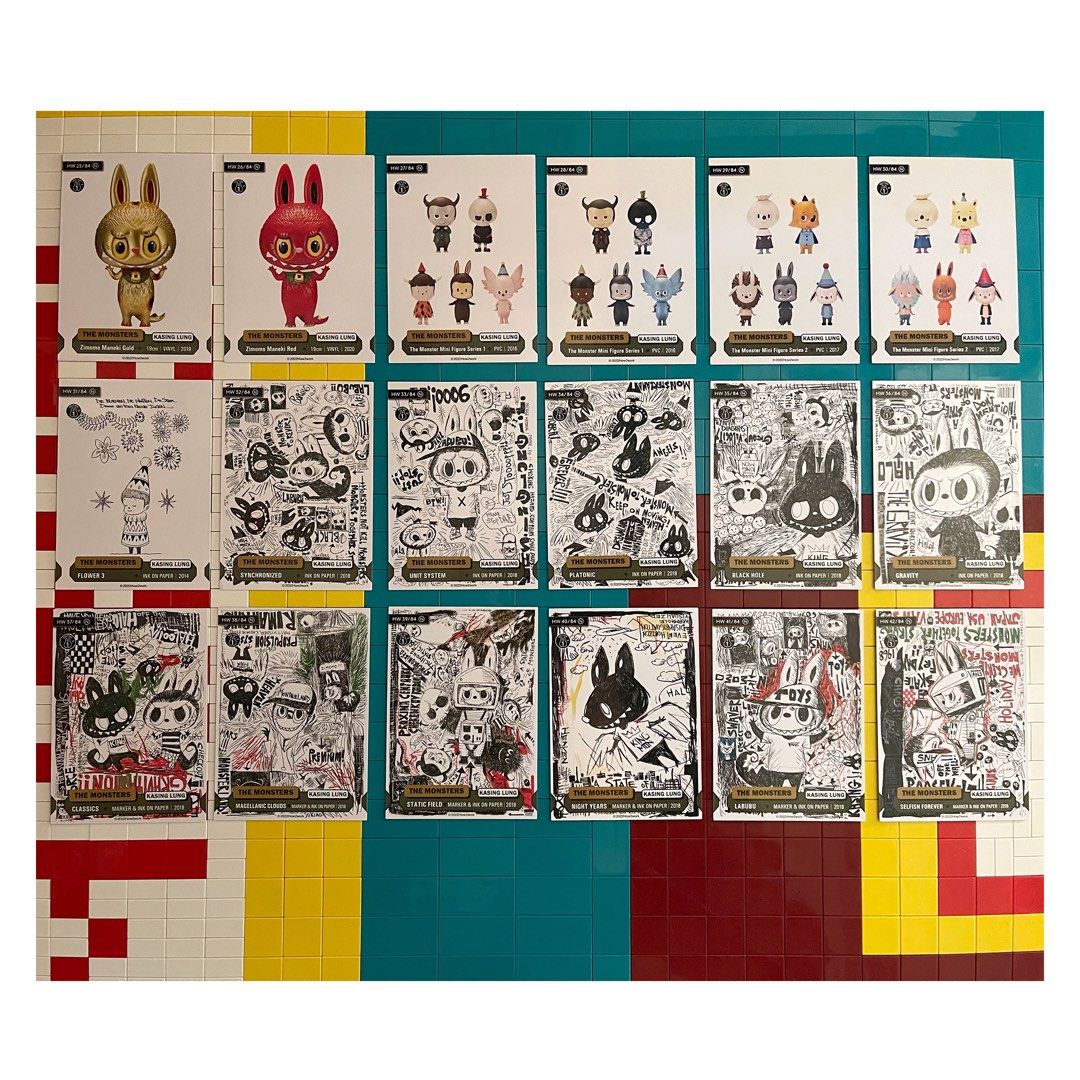 【Kasing Lung】 HOW2WORK Collectable Trading Card – The Monster Series 1 -  Zimomo Labubu（N咭 ）龍家昇限量卡珍藏咭