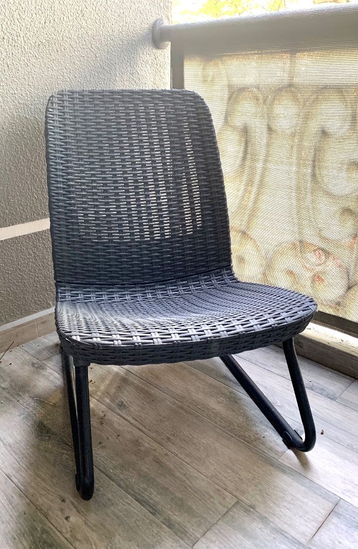 Keter Rio Patio set 3 pcs for balcony yard outdoor, Furniture & Home Living, Furniture, Chairs