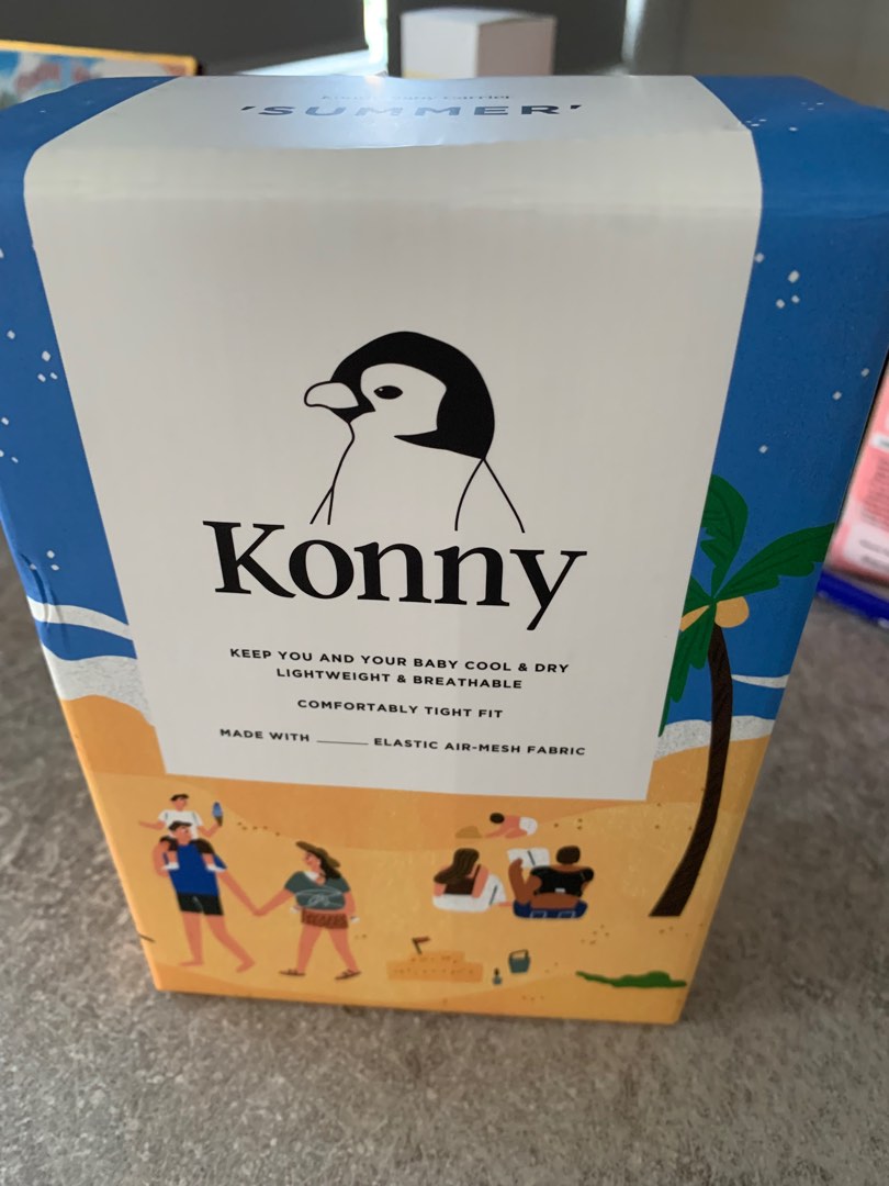 Konny Baby Carrier Summer Charcoal (M size), Babies & Kids, Going Out