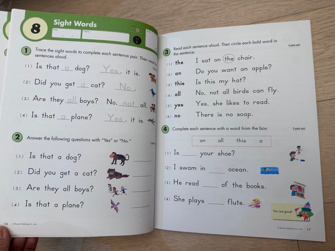 Kumon Reading and Writing workbooks Grade 1, 興趣及遊戲, 書本 & 文具, 書本及雜誌 補充