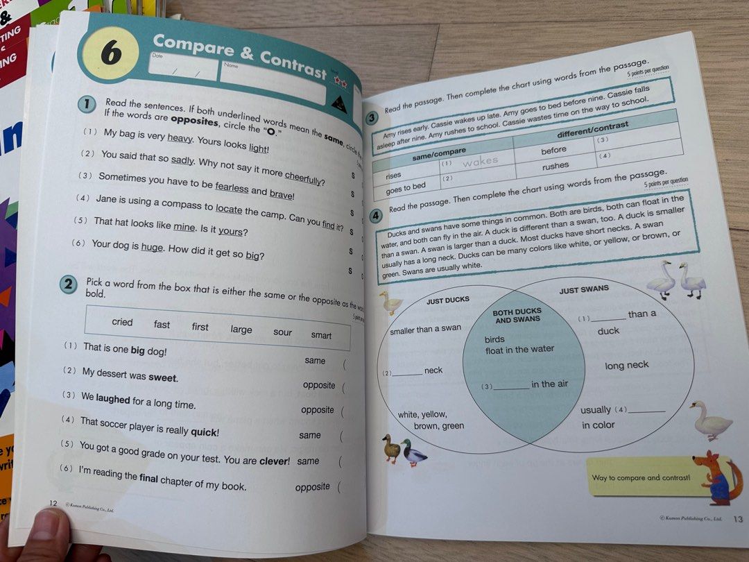 Kumon Reading and Writing workbooks Grade 3, 興趣及遊戲, 書本 & 文具, 書本及雜誌 補充