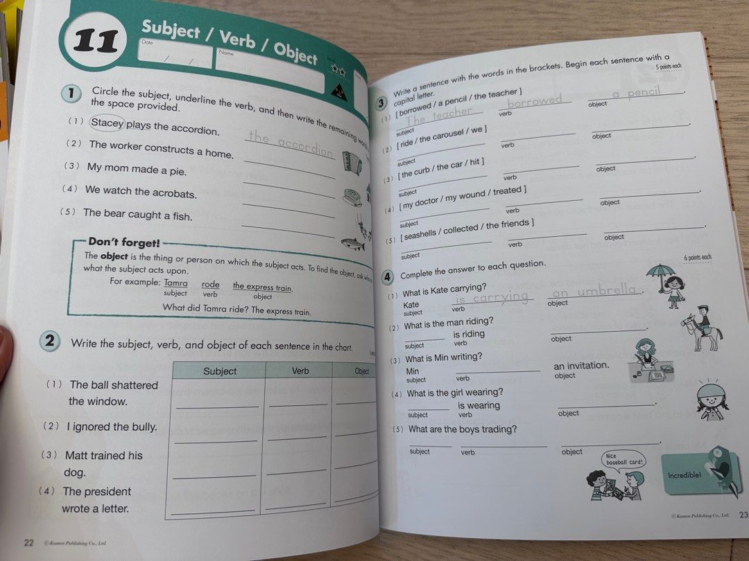 Kumon Reading and Writing workbooks Grade 3, 興趣及遊戲, 書本 & 文具, 書本及雜誌 補充