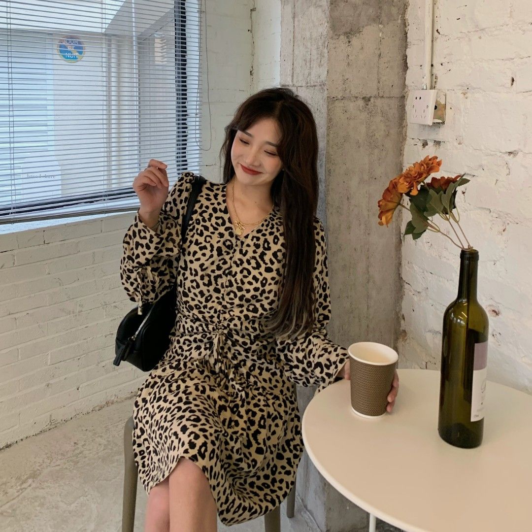 Size 16 leopard print dress online