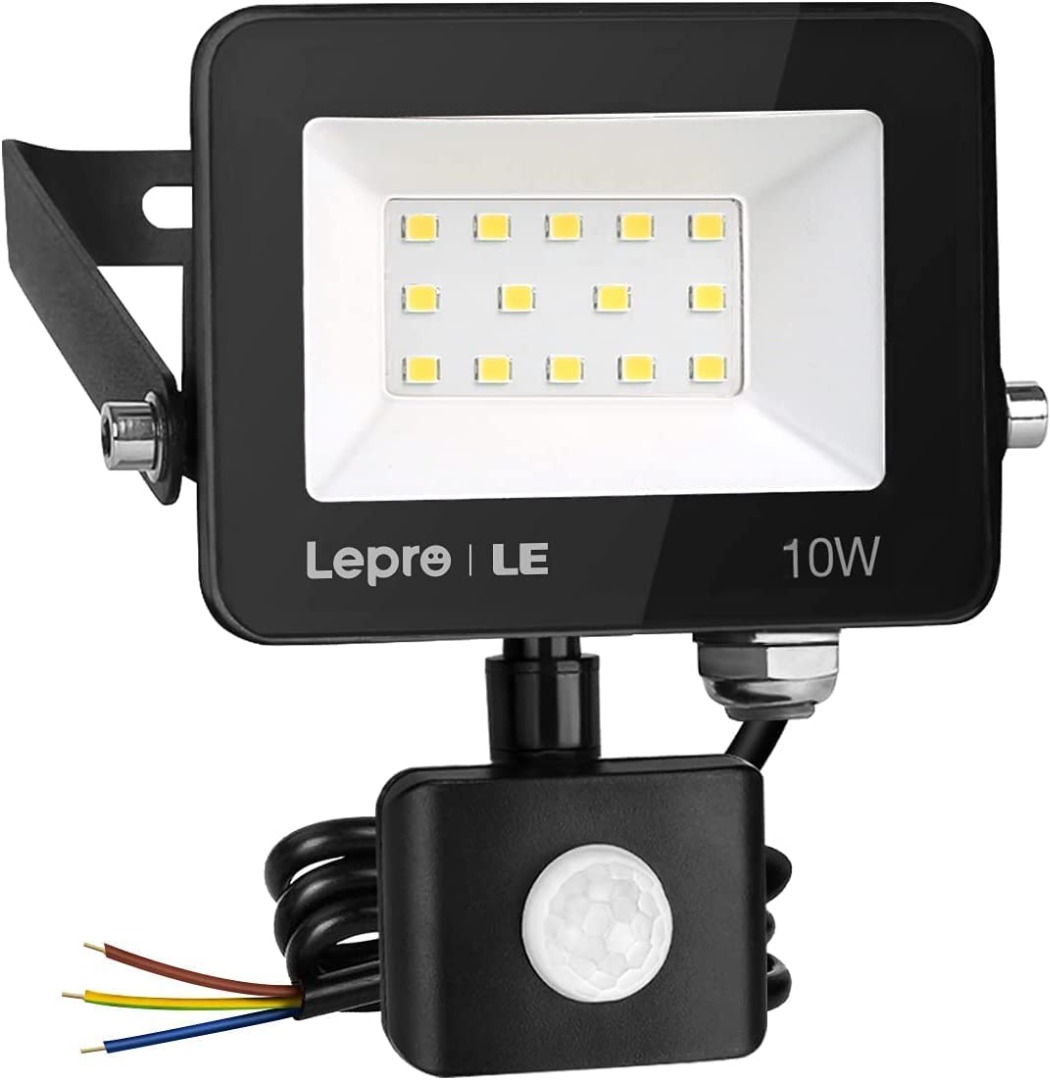 Lepro Security Lights Outdoor Motion Sensor, 10W Security Light, 850 Lumen,  IP65 Waterproof, Ultra Thin Flood Light, PIR Lights Outdoor, Perfect for  Garden, Forecourt, Backyard, Garages and More [Energy Class A++], Furniture