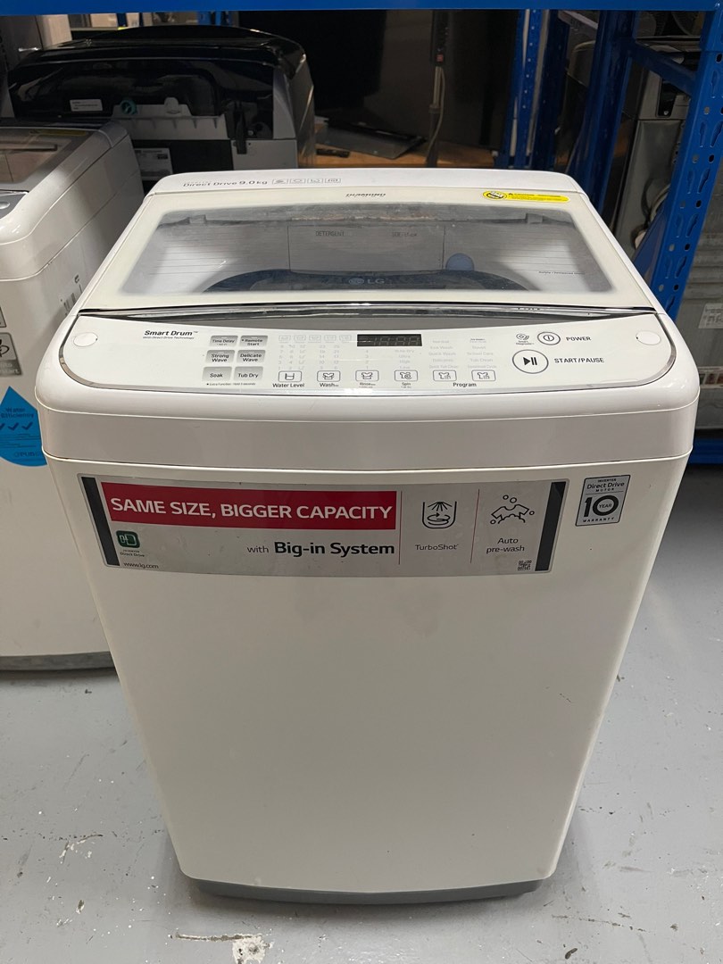 LG 9KG TOP LOAD WFT9081DD WASHING MACHINE, TV & Home Appliances