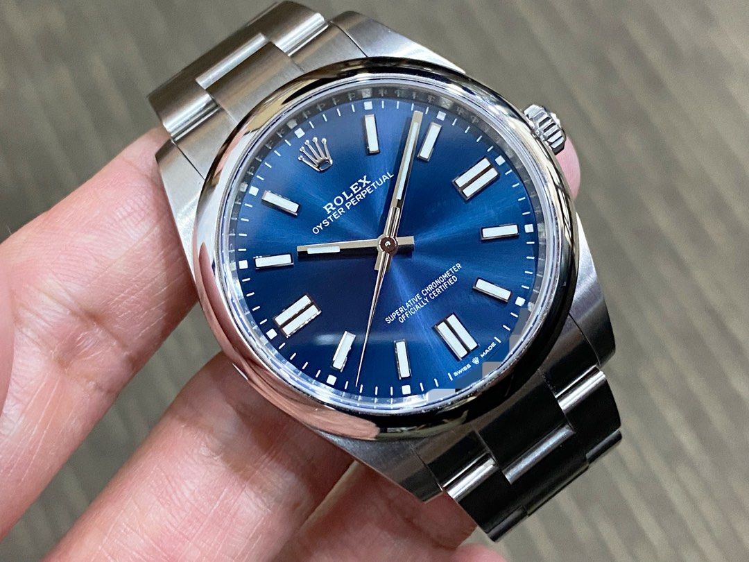 Rolex op 41 blue cheap