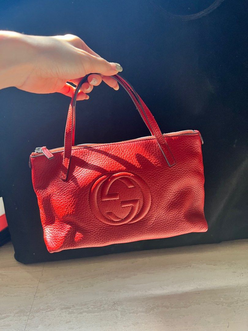 98 NEW Gucci Red Mini handle bag Luxury Bags Wallets on Carousell