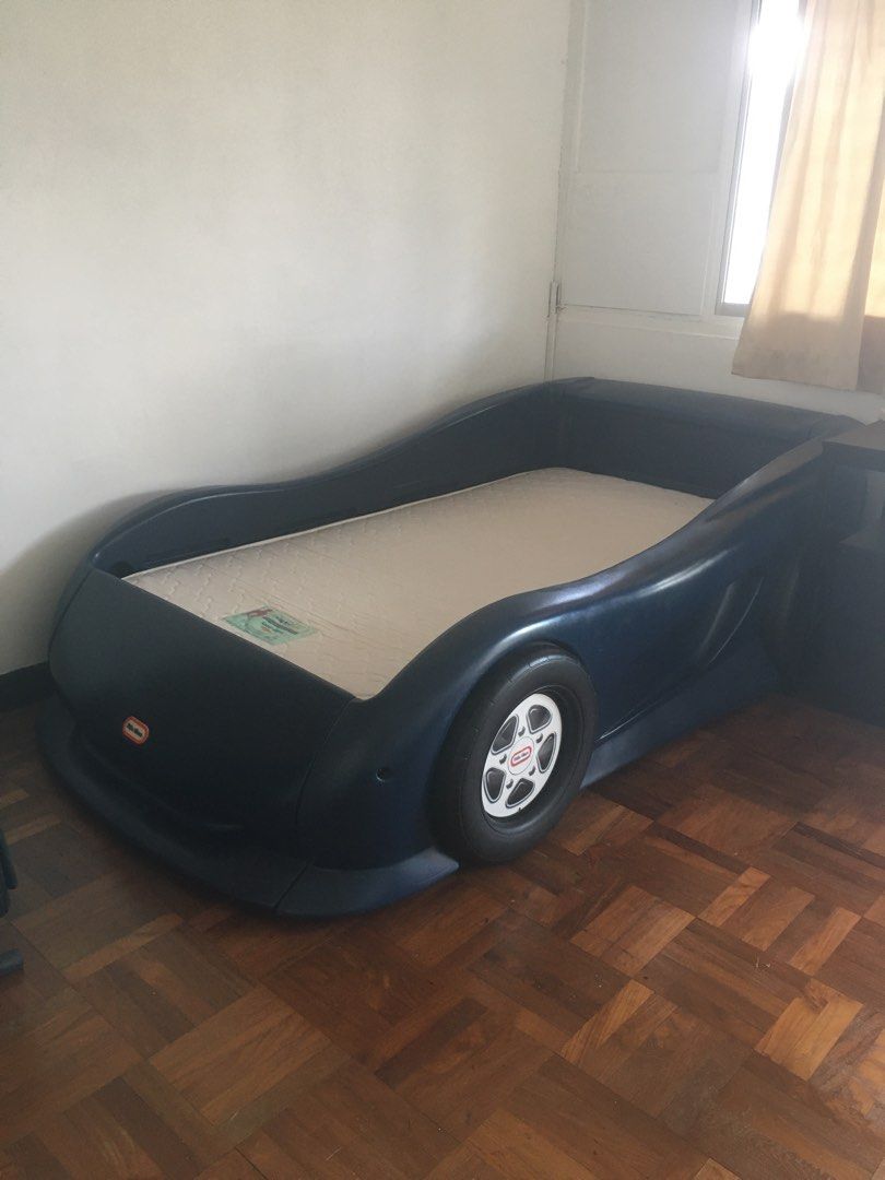 Little Tikes Car Bed with Mattress, Babies & Kids, Baby Nursery & Kids