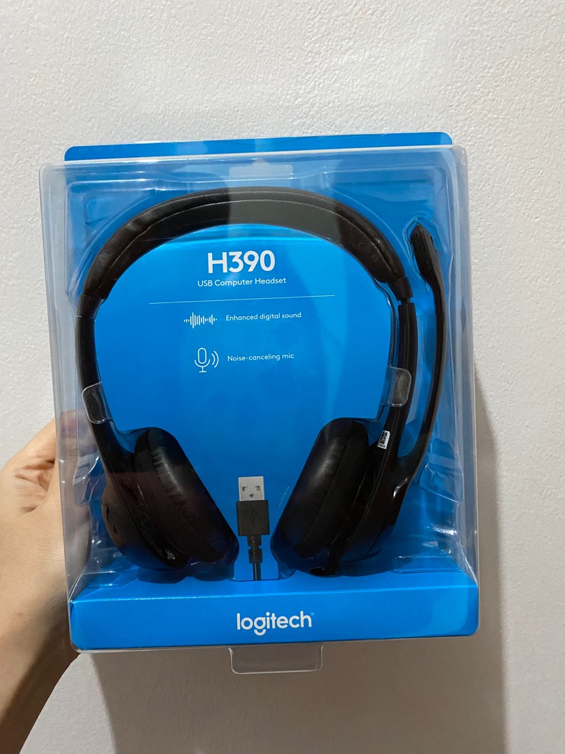 Logitech headset H390 / Headset komputer, Elektronik, Audio di Carousell