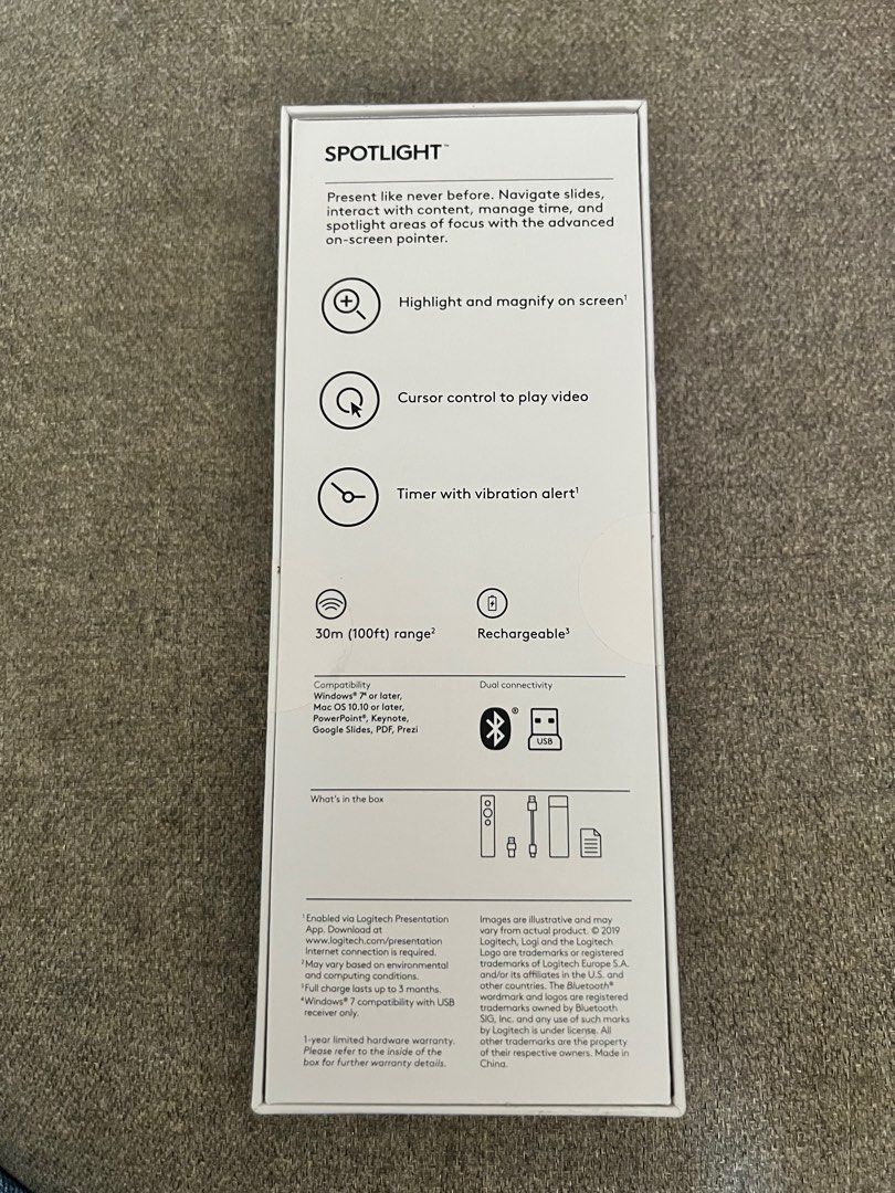 Logitech spotlight presentation remote, Computers & Tech, Parts