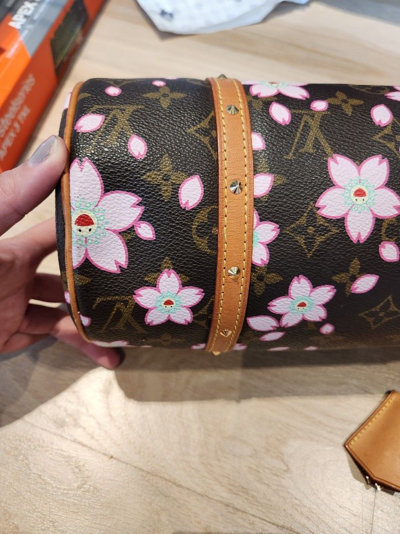 Louis Vuitton, Bags, Louis Vuitton Monogram Cherry Blossom Papillon Pink  Lock Keys Dustbag Offers