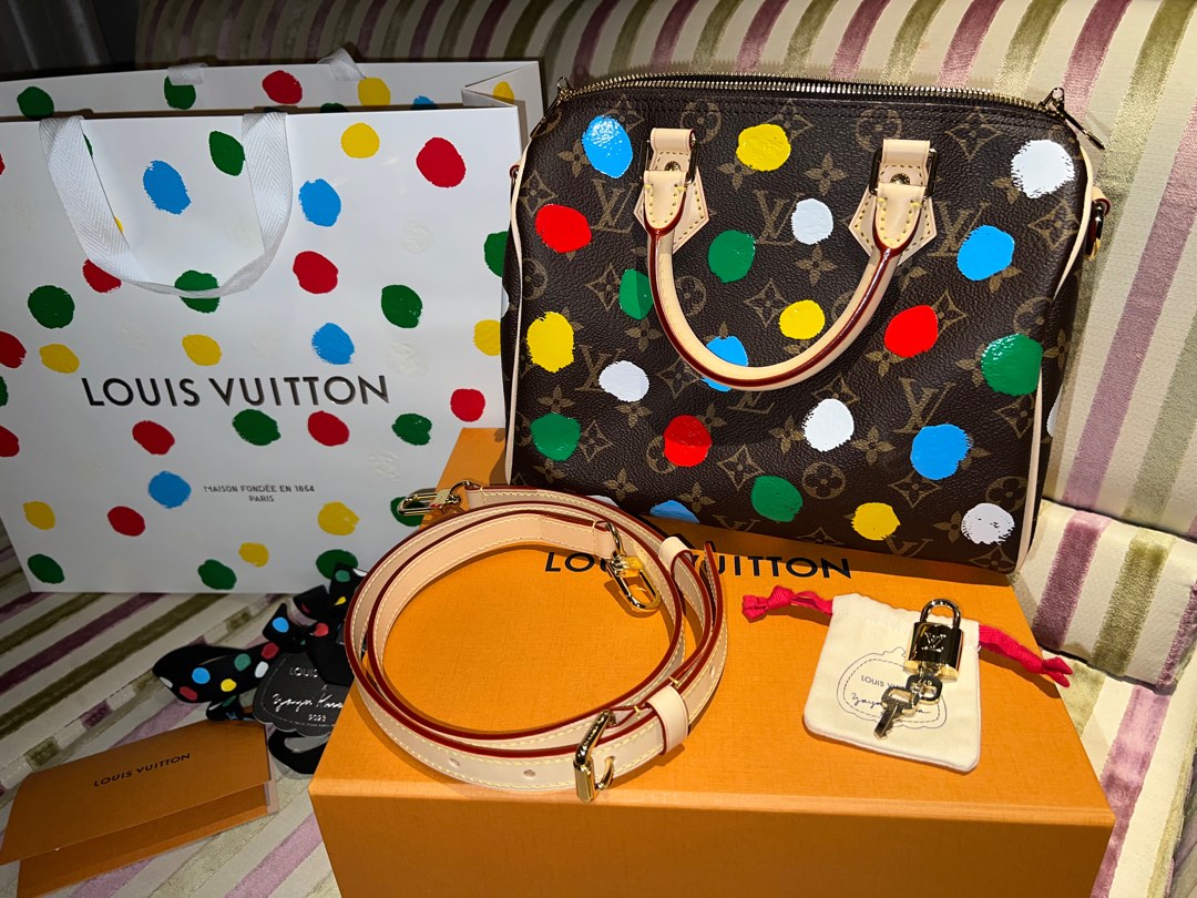 Louis Vuitton x Yayoi Kusama Monogram Speedy Bandouliere 25