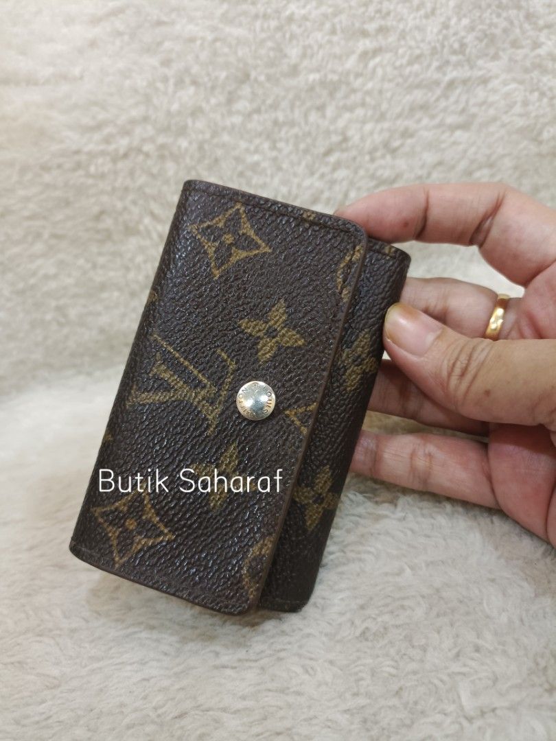 Pre-owned Louis Vuitton Pocket Organizer Monogram Eclipse Volcano