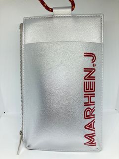 MARHEN J Pouch Lolly Bag Shine Silver Bag Purse Hand Phone Wallet