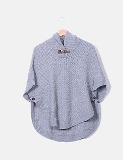 Massimo Dutti knit cape poncho 羊毛斗篷64198644450561110