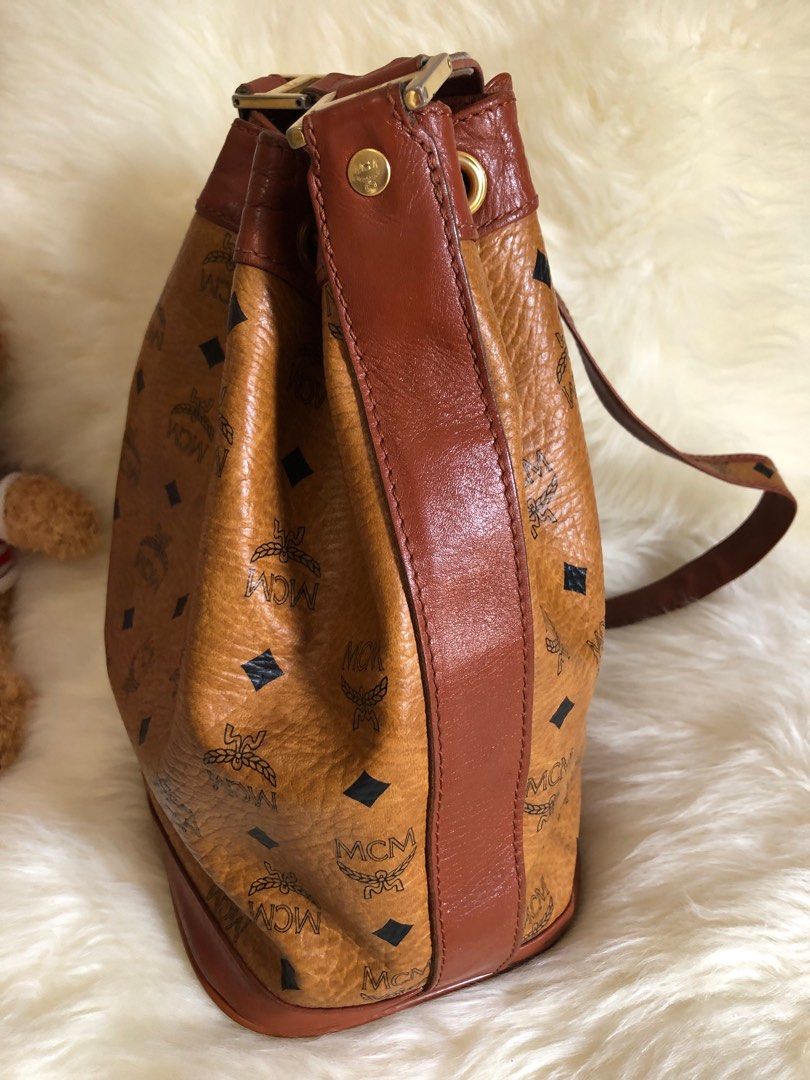 MCM BUCKET BAG Medium, Women's Fashion, Bags & Wallets, Shoulder Bags