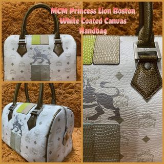 MCM Visetos Princess Lion Leather Boston Bag (SHG-31992) – LuxeDH