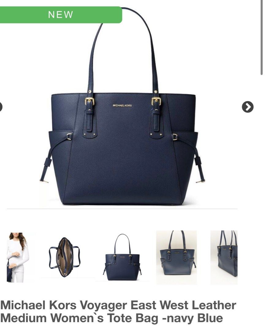 Michael kors voyager top tote blue