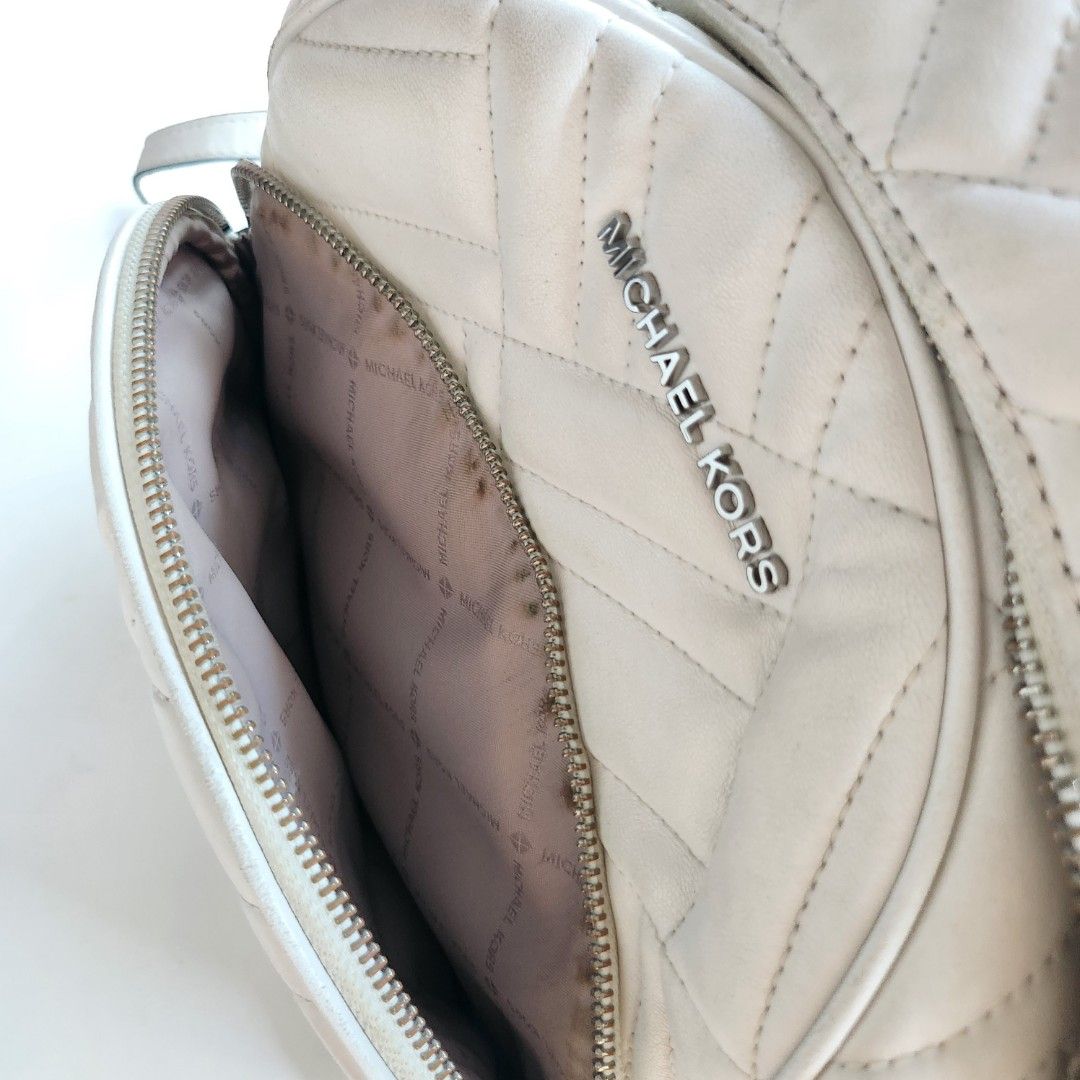White backpack michael discount kors