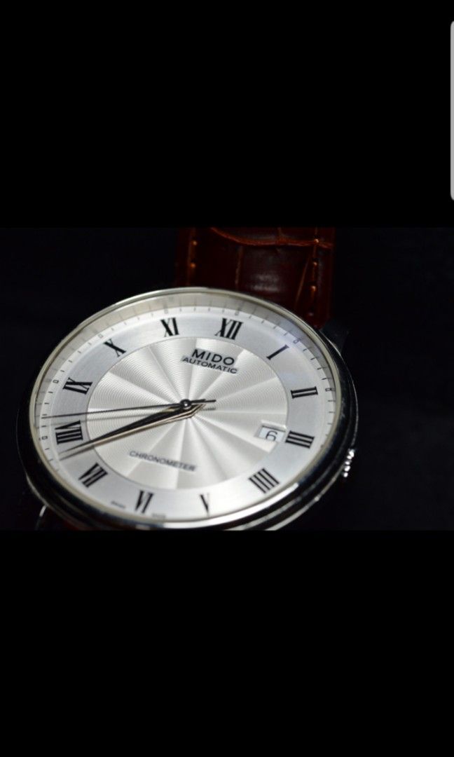 Mido Baroncelli Chronometer Automatic Silver Dial Men s Watch M0104081103300