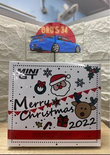Mini GT Skyline R34 Top Secret Christmas Limited Edition 2022