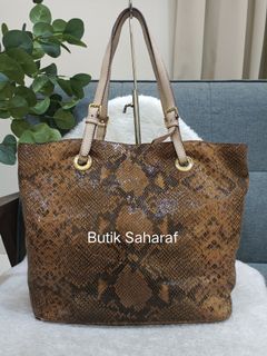 Mk Tote bag Phyton leather