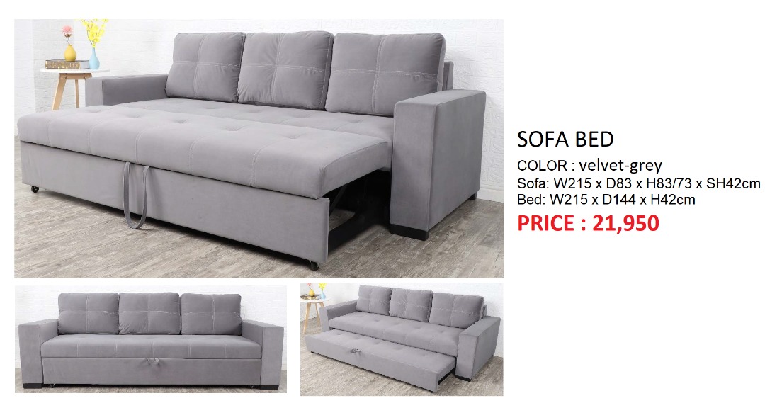MODERN SOFA BED, Furniture & Home Living, Furniture, Sofas on Carousell