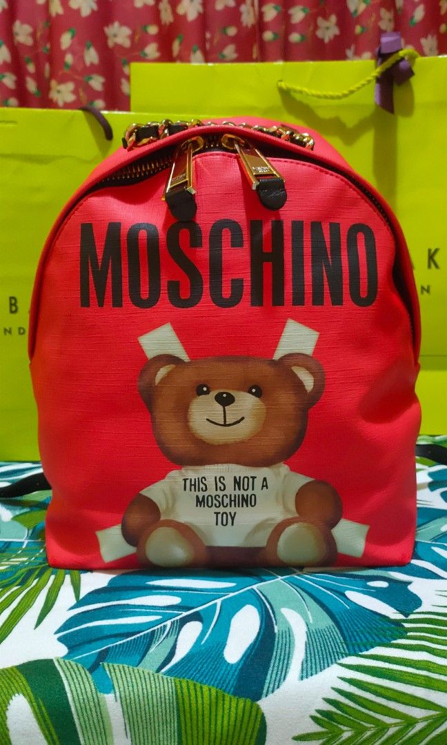 Moschino backpack hot sale teddy bear
