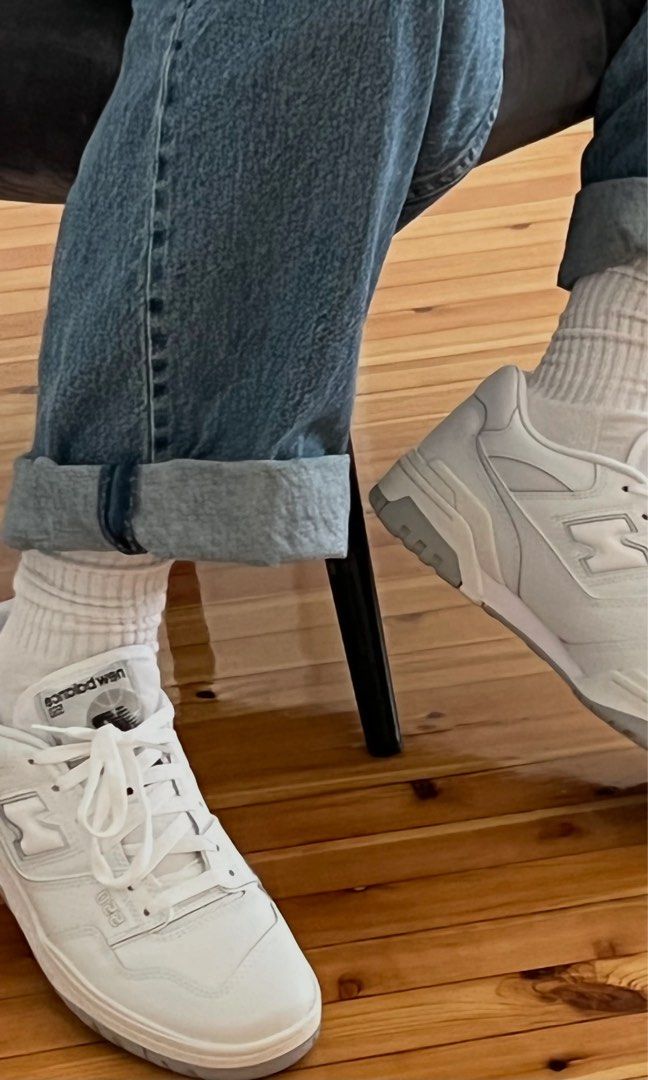 New Balance 550 White Grey GS Junior Women s Fashion Footwear