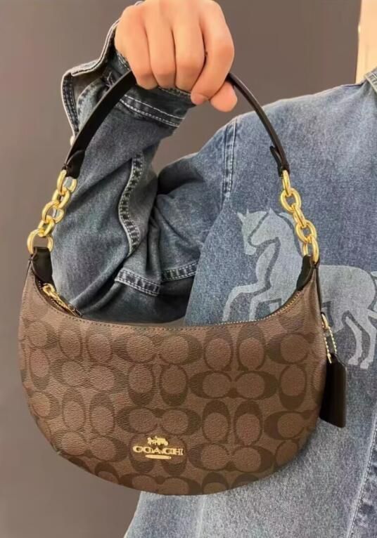 Coach Outlet Payton Hobo in Signature Canvas - Brown