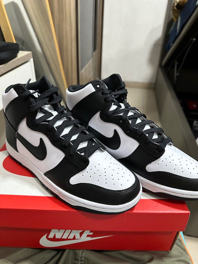 Nike Dunk High Panda, Men's Fashion, Footwear, Sneakers on Carousell