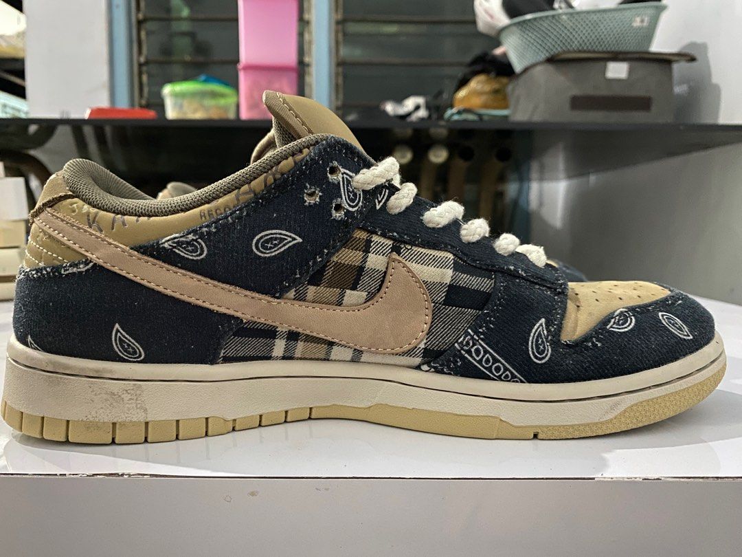 Nike SB Skateboard Dunk Low Travis Scott Regular Box Skate Shoes
