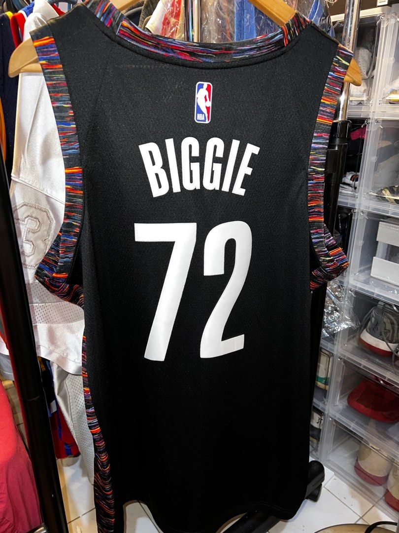 Nike+Brooklyn+Nets+Notorious+Big+Biggie+Swingman+Jersey+Sz+48+L+Cd7062+010  for sale online