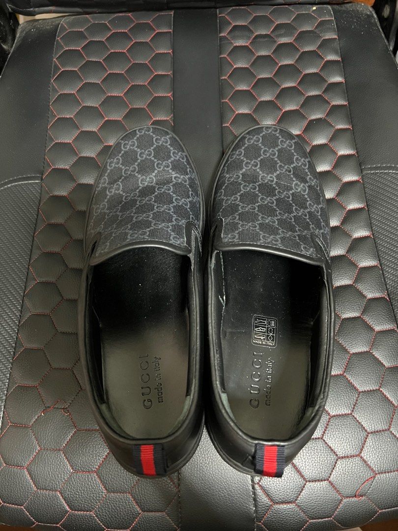 Original Gucci Slip on, Men's Fashion, Footwear, Sneakers on Carousell