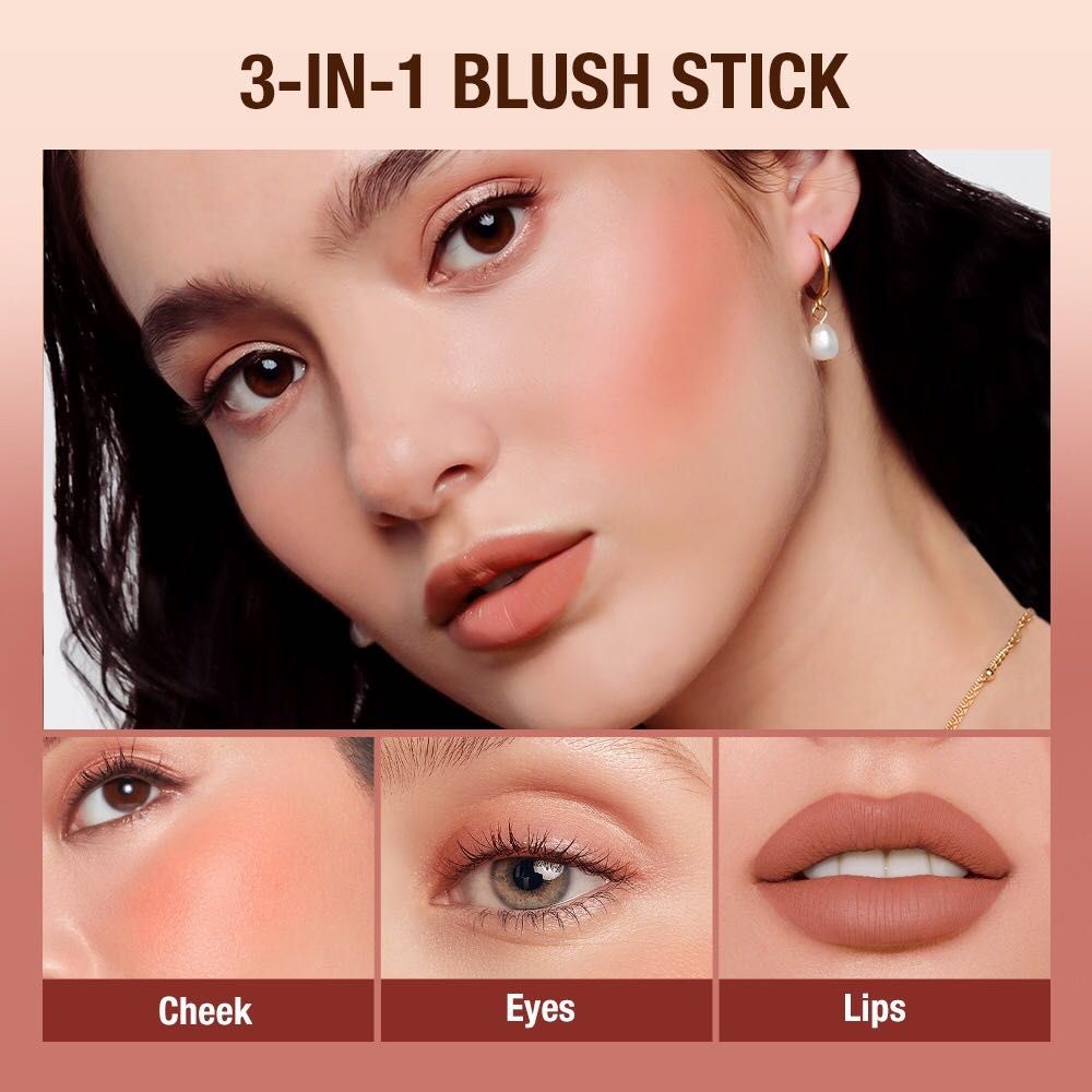O.TWO.O Makeup Blush Stick Hydrating Gloss Lip & Cheek 6 Colors Beauty