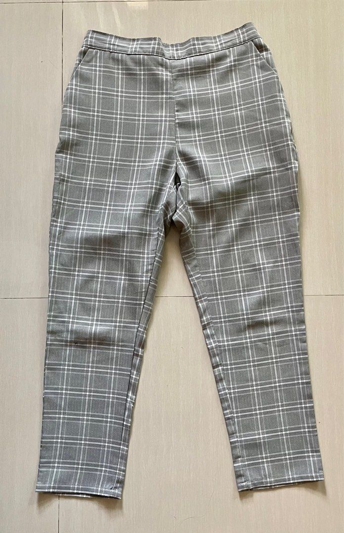 Penshoppe Checkered Ankle Pants, Women's Fashion, Bottoms, Other ...