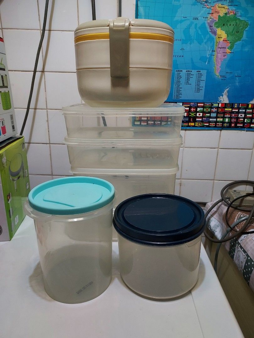 Plastic Container Food Storage organizers, Furniture & Home Living, Kitchenware & Tableware