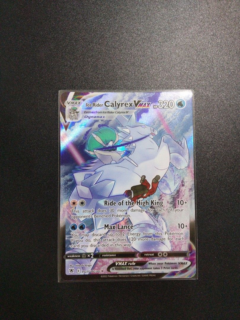 Pokemon TCG Ice Rider Calyrex Vmax Ultra Rare - SS10 Astral Radiance  Trainer Gallery, Hobbies & Toys, Toys & Games on Carousell