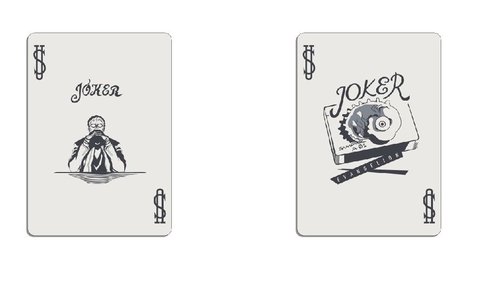 Poker Cards - Bicycle Evangelion Store Playing Cards, USPCC