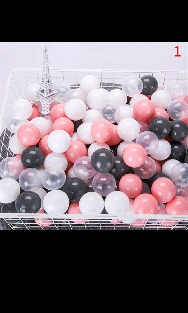 Pool balls(black, pink, transparent), Babies & Kids, Infant Playtime on ...